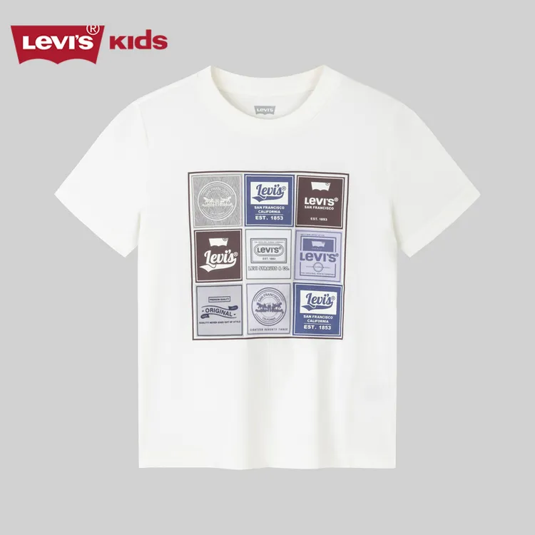 Levi's李维斯儿童上装短袖超酷舒适休闲时尚圆领短袖T恤LV2422144
