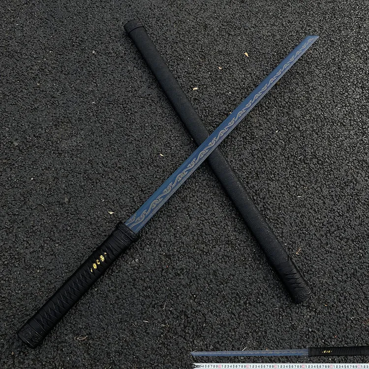 龙泉唐横刀一体龙骨轨道钢性能冷兵器摆件防身送礼宝剑刀剑未开刃