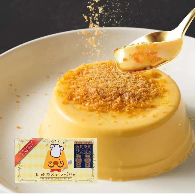 日本进口零食长崎蛋糕Maeda焦糖布丁原味果冻办公室进口零食