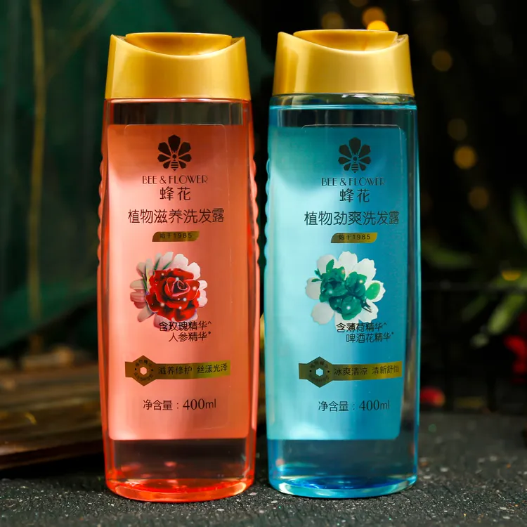 老国货蜂花植物劲爽洗发露 头皮清洁防断发洗发水 无硅油强韧发丝