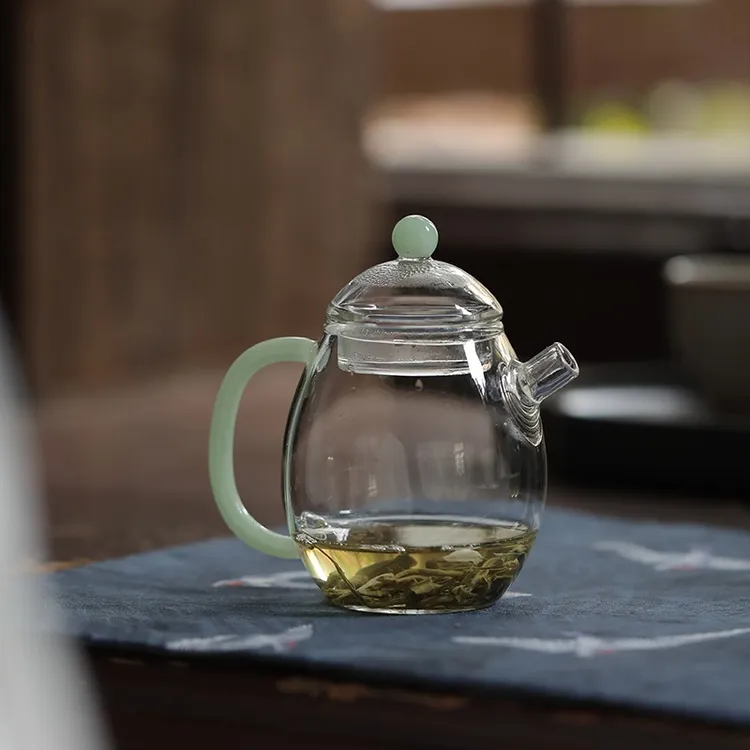 玻璃泡茶壶龙蛋壶中式小茶壶女士精致小型泡茶一人用耐热功夫茶具