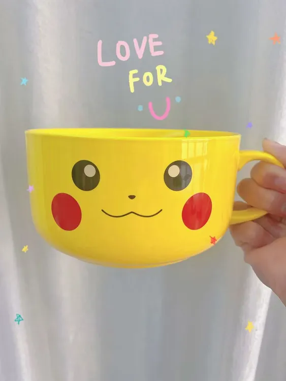 特价韩版宿舍黄色卡通面碗杯森系卡通