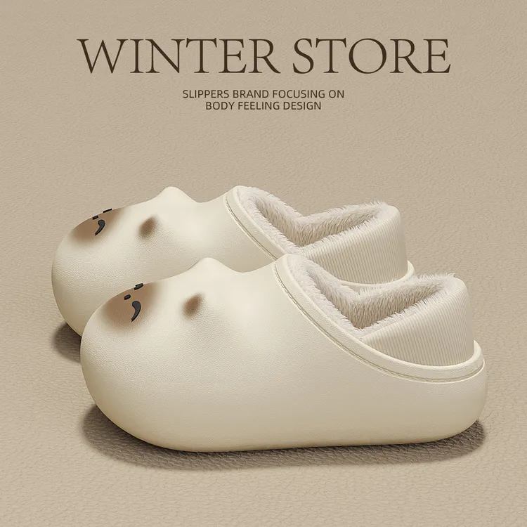 猫咪防水棉拖鞋女款冬季2025新款爆款室内外穿防滑保暖可爱包跟男
