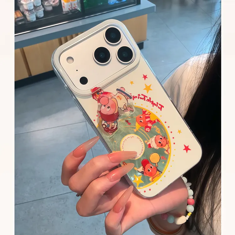 欧克里里唱片星星人转转公仔适用苹果16/17手机壳华为vivoppo小米