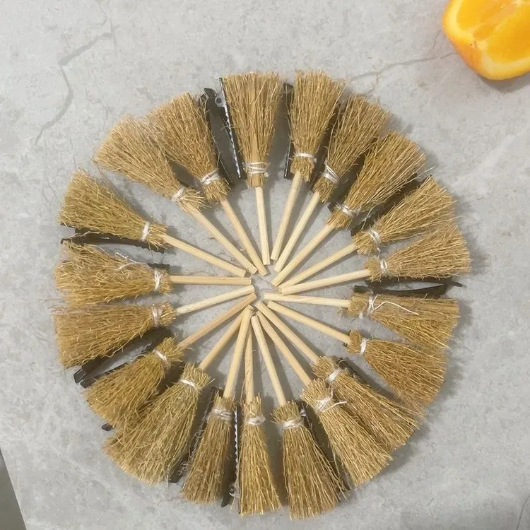 搞怪创意仿真扫把鸭嘴夹少女童可爱侧边刘海头发夹子网红发卡头饰