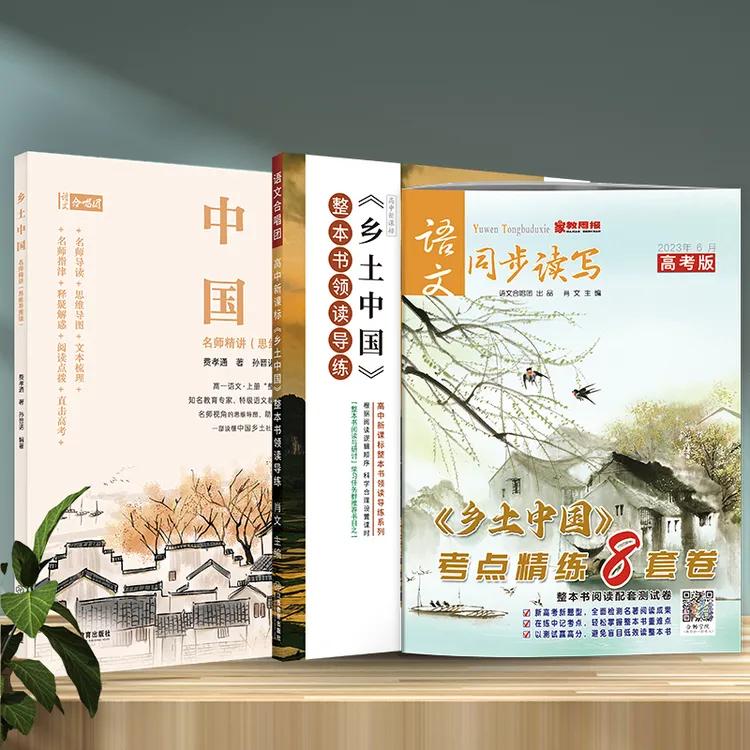 《乡土中国》整本书领读导练+名师精讲+考点精练8套卷 新高一名著