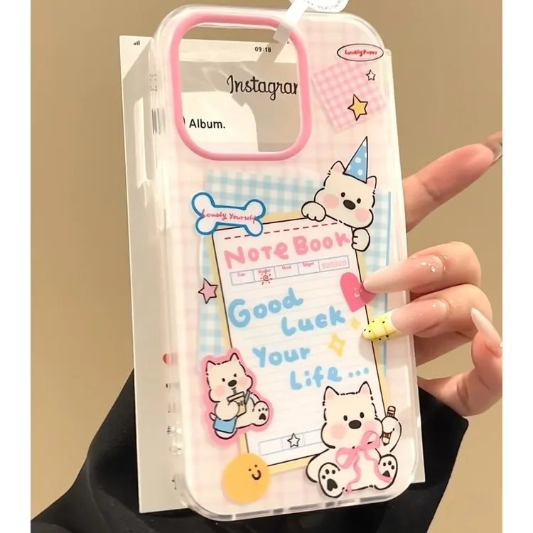 奶茶小狗适用苹果华为vivo小米oppo女款iphone15/16/14荣耀壳