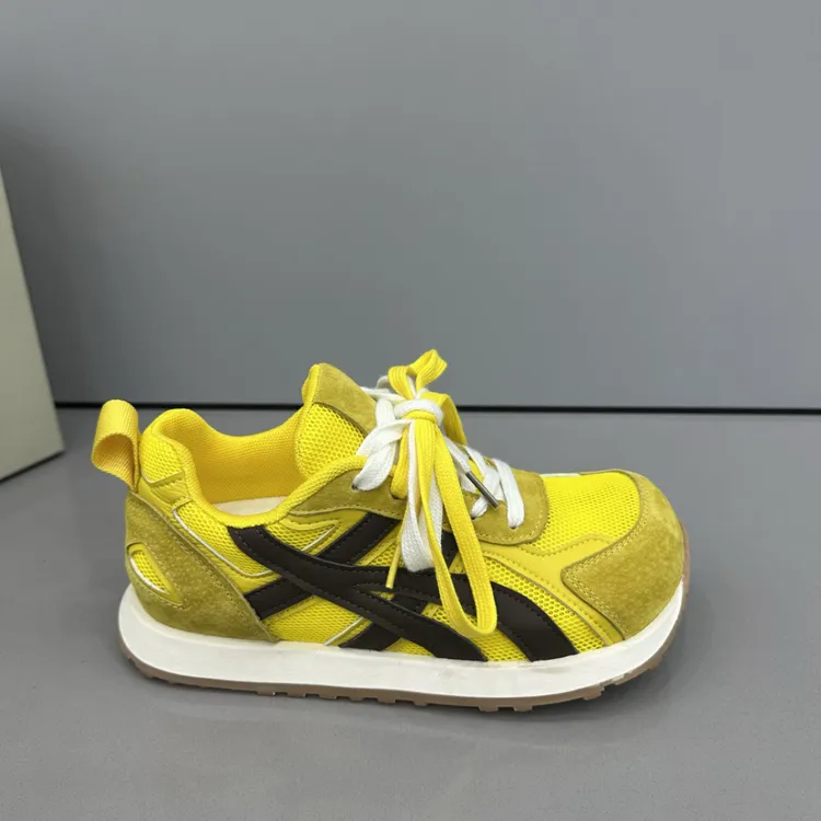 2025年夏季新款潮流轻便运动鞋网面透气阿甘女单鞋拼色休闲德迅鞋