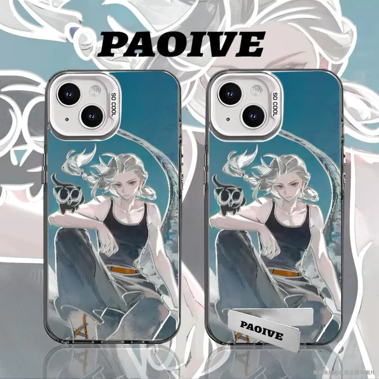 鹿野动漫适用于苹果iqoo华为oppo小米15vivo一加彩银手机防摔壳