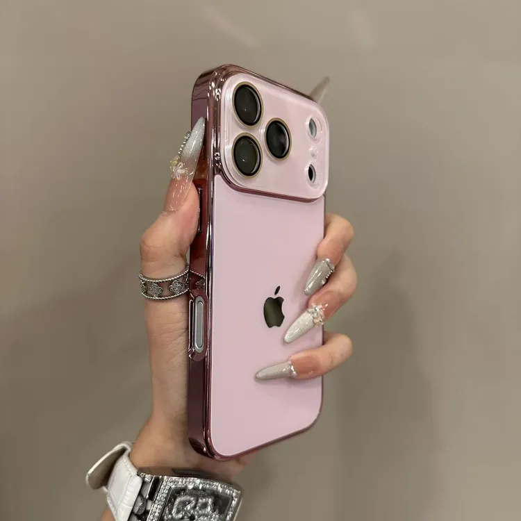 高级感电镀软边适用iPhone17ProMax手机壳苹果1615防指纹14全包13