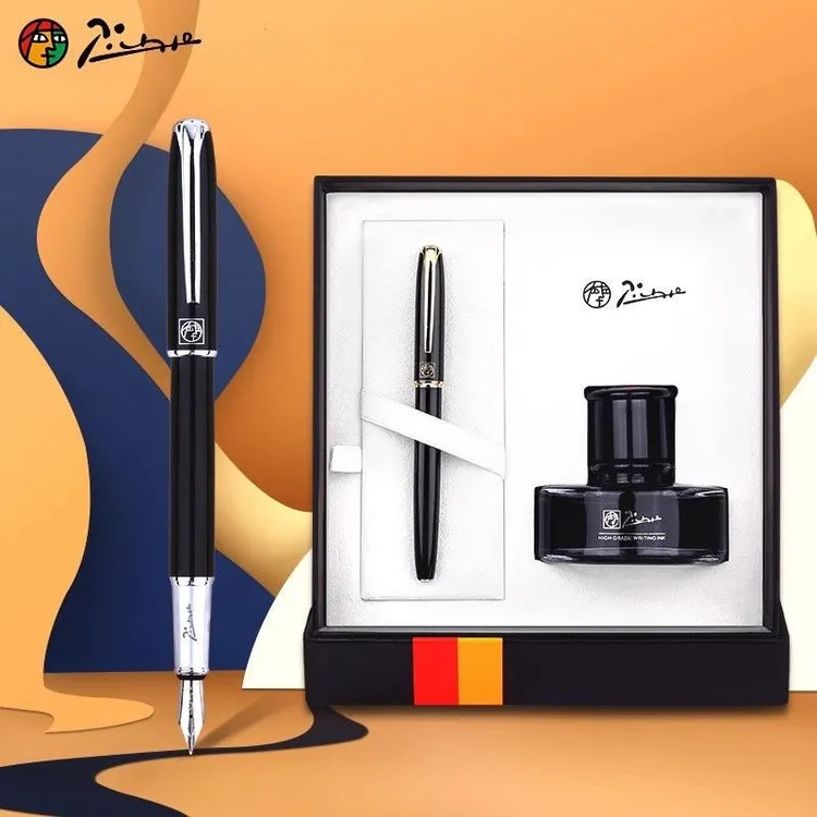 毕加索钢笔T916 钢笔墨水礼盒套装 成人学生商务办公书写练字专用