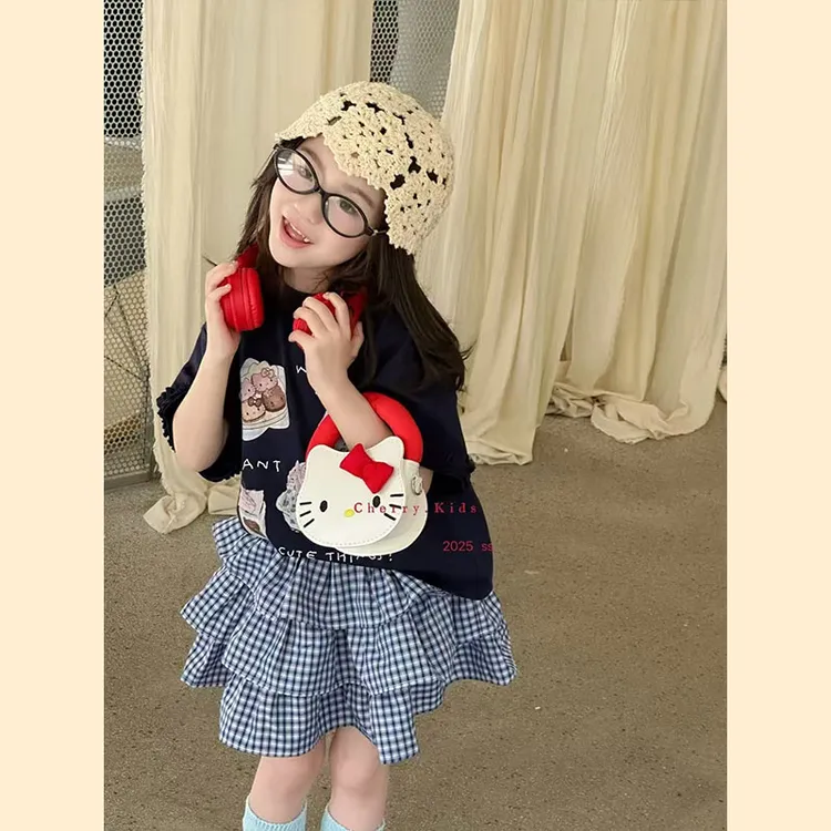 女童套装2025夏季新款中小童女宝洋气两件套