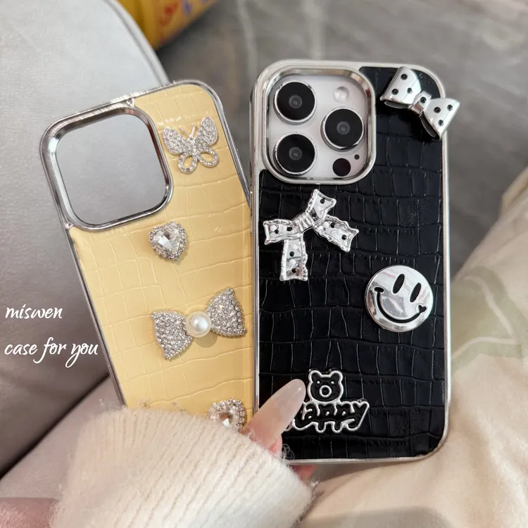 韩ins爱个性气质立体适用苹果16Pro手机壳iPhone13全包15女款14潮