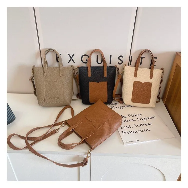 简约百搭包女士包2025新款单肩包轻便斜挎小包包手提水桶包潮