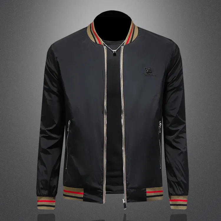 纽斯赫肯高端两面穿夹克外套男士春秋季新款时尚修身帅气休闲上衣