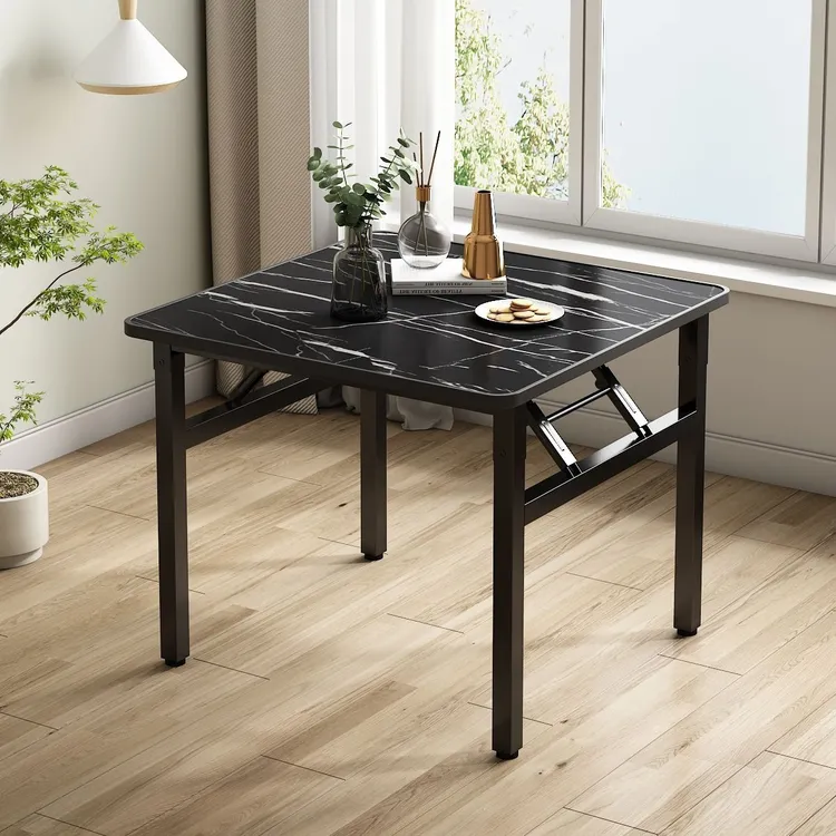 折叠餐桌家用吃饭桌简易出租屋宿舍正方形小桌子户外地桌摆摊矮桌