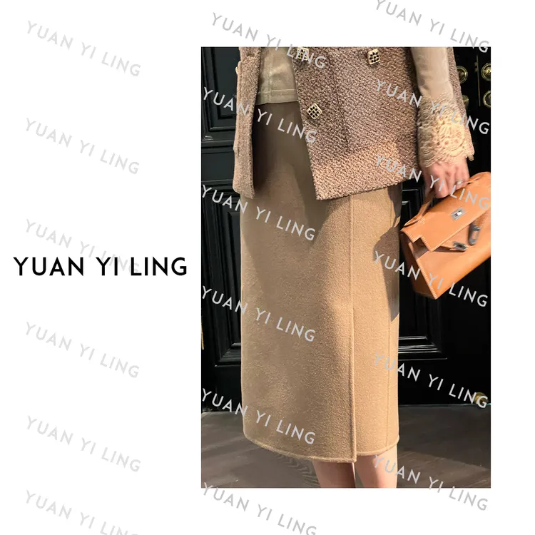 袁艺灵【M家奢品】秋冬羊绒M家显瘦气质半裙