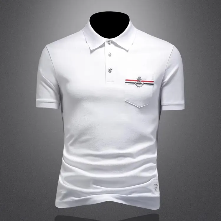 短袖POLO衫男士2025夏季新款大码商务休闲高端潮流百搭翻领t恤潮