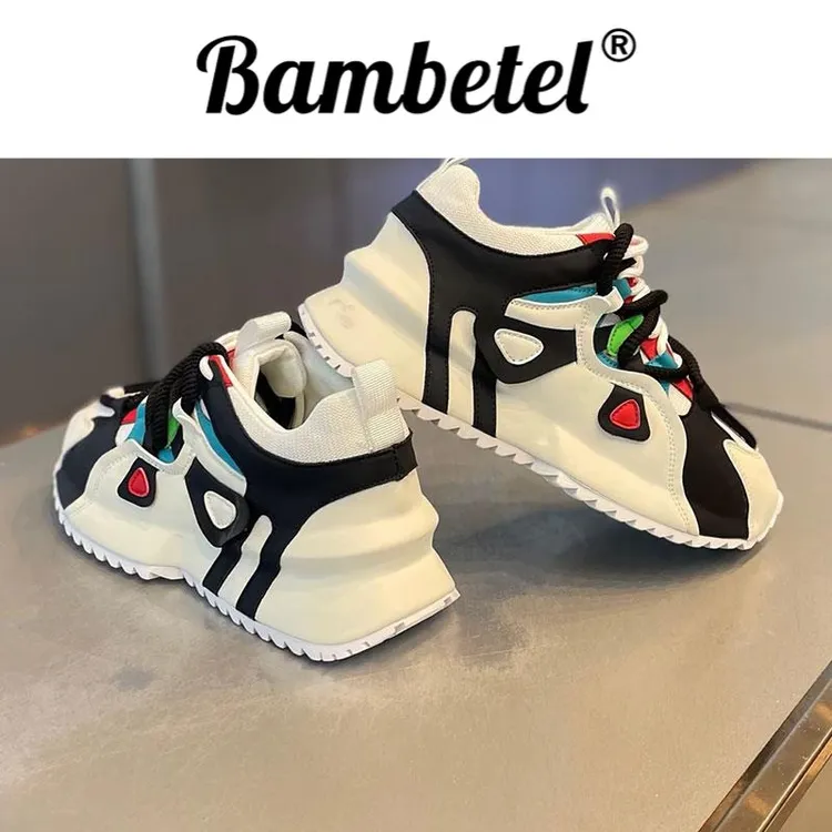 Bambetel不假思索好穿夏季网面包底鞋男拼色百搭老爹鞋运动鞋休闲