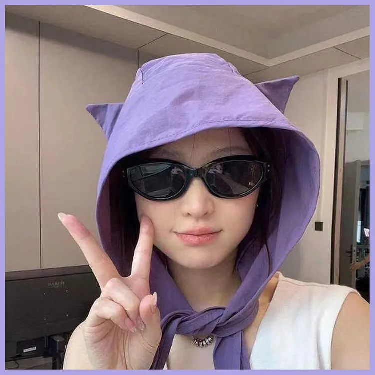 【看龙舟】海边太阳帽防晒薄款护耳头巾旅行太阳帽女度假遮阳帽子