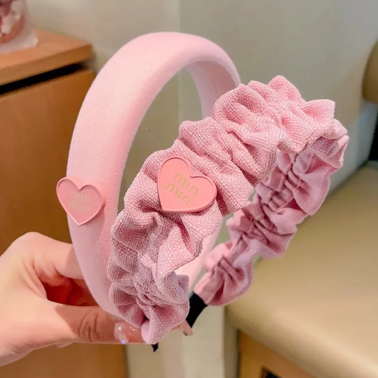 2024新款儿童发箍粉色头窟头箍发卡女童高级感洋气小女孩发捆头饰