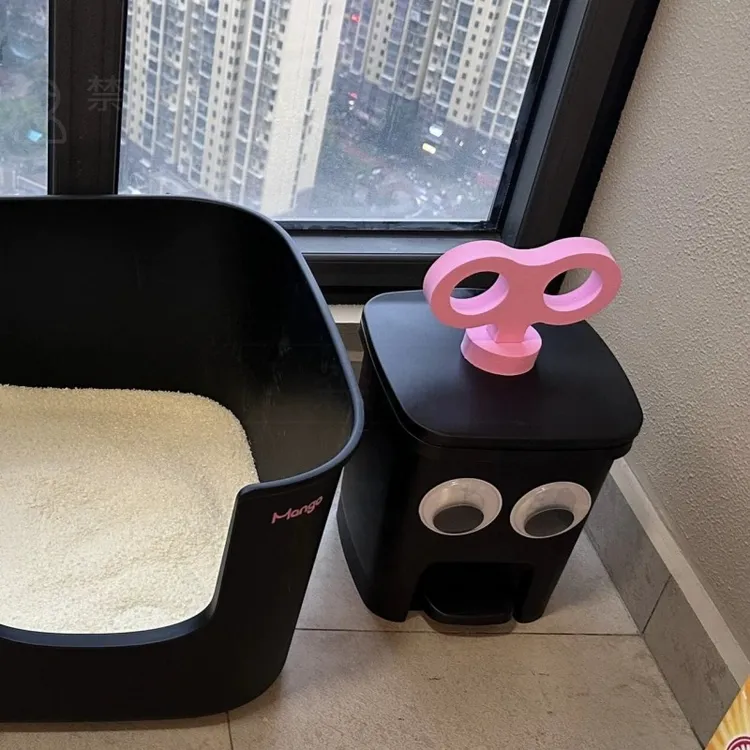 高端可爱垃圾桶家用带盖子高颜值大容量卡通卧室废纸篓【破损补发】