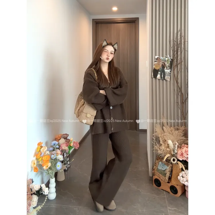 2025美拉德风仙女风轻熟风时尚套装气质网红显瘦英伦风
