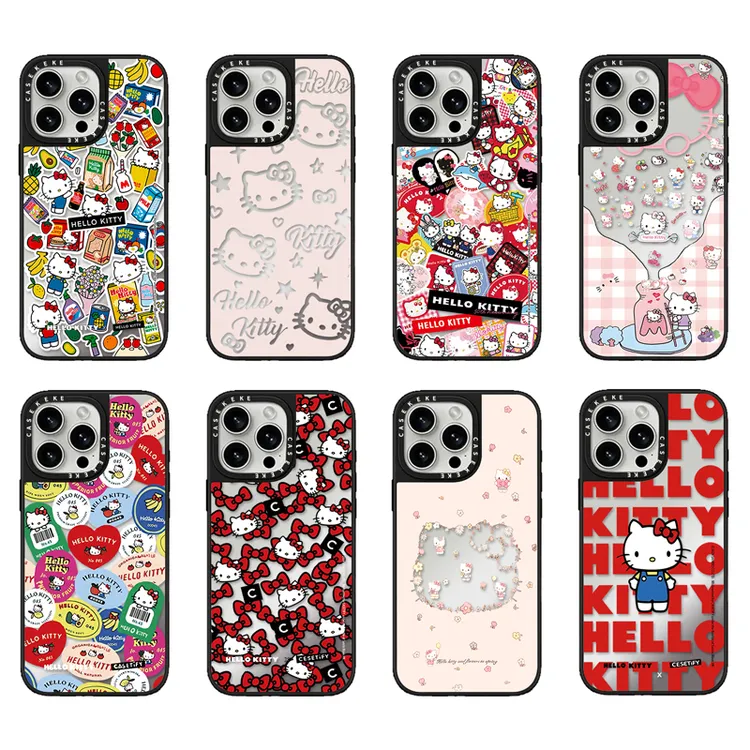 奥菲顿新款KT猫系列适用苹果17PRO镜面手机壳iPhone16/15/14/13套