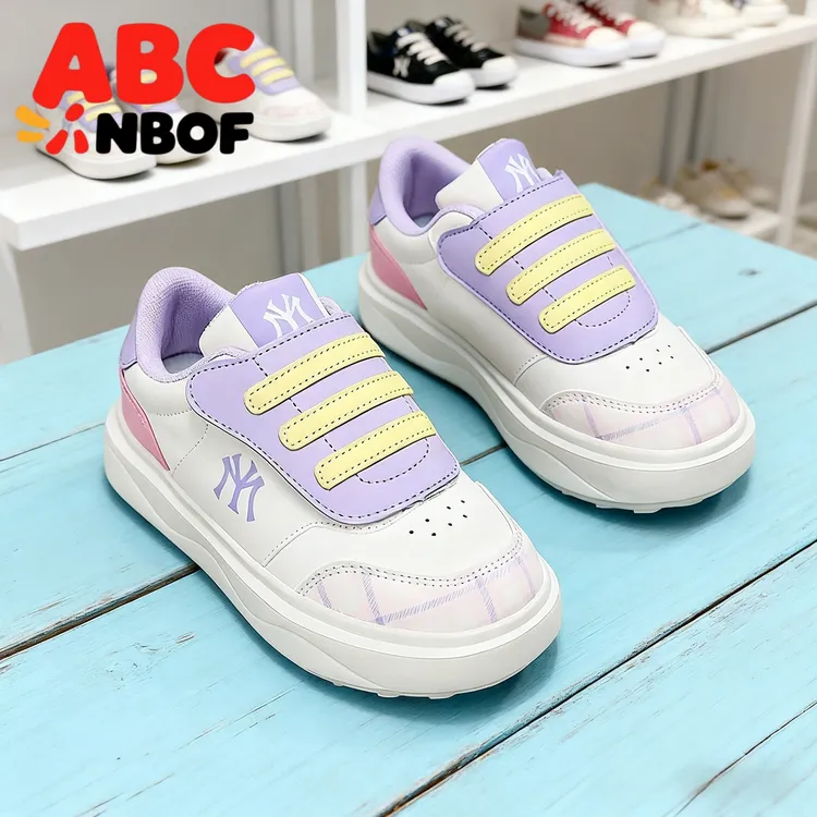 ABC NBOF女童板鞋2025新款秋季儿童皮面软底运动鞋女孩时尚小板鞋