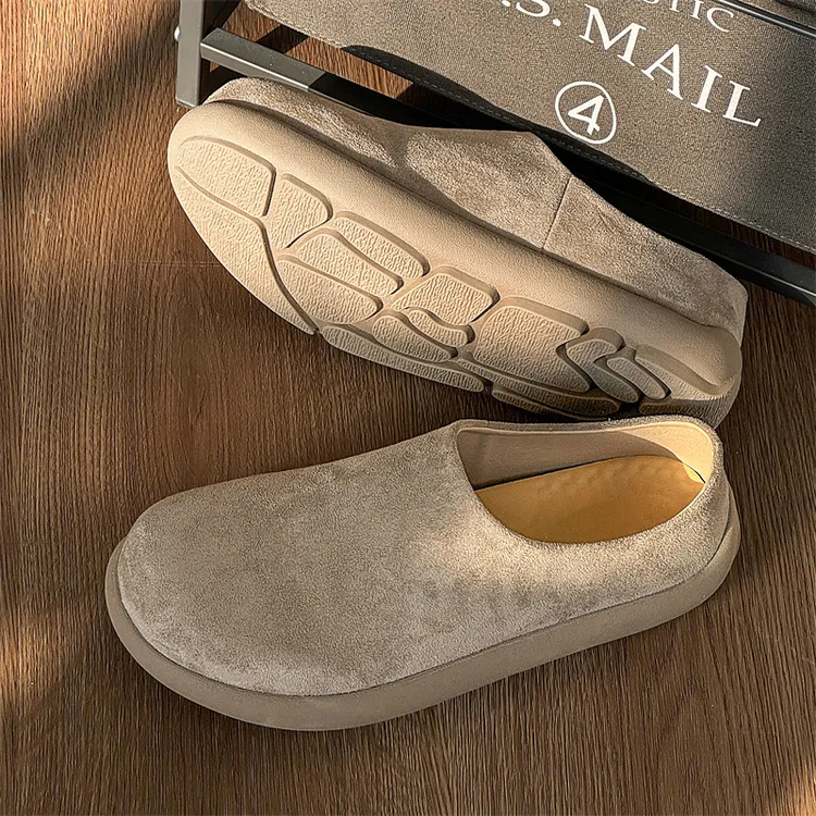 勃肯拖鞋男夏季外穿休闲一脚蹬包头半拖男士大码46防滑厚底穆勒鞋