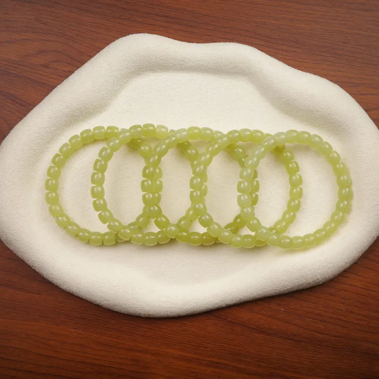 【爆汁青提】青黄口直切和田玉手串 8mm 多样性发货- ZK001