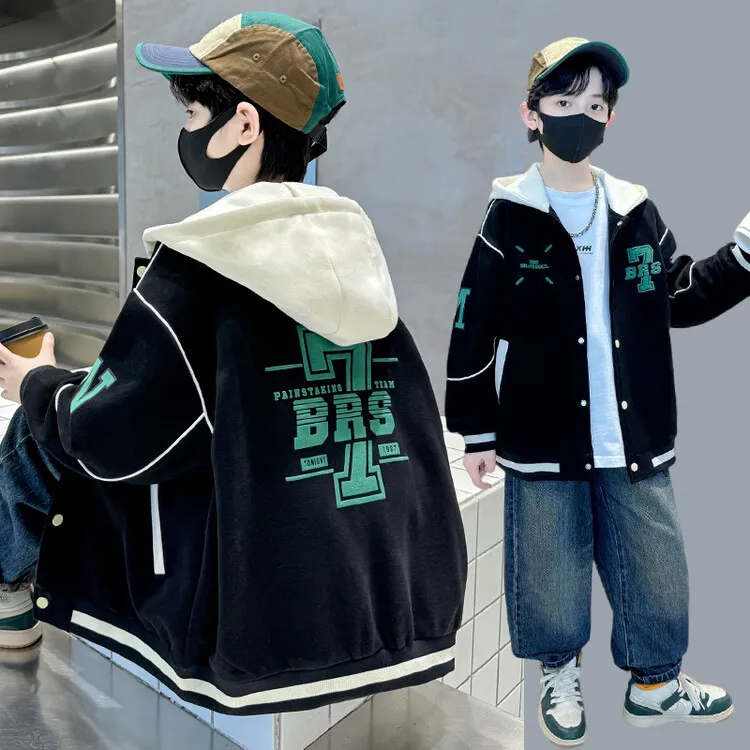 男童外套春秋款2025新款风衣薄款棒球服春秋上衣洋气中大儿童秋装