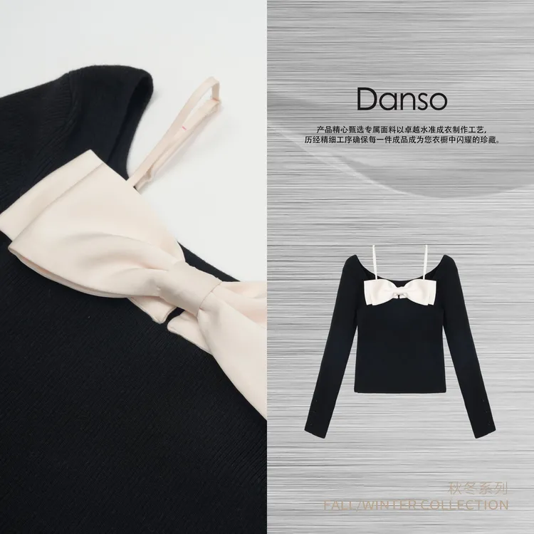 Danso丨新古典主义浪漫美学羊毛蝴蝶上衣丨玉美华