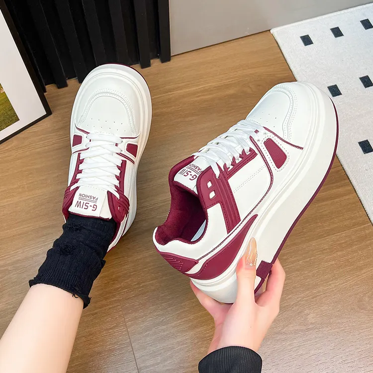 超轻厚底显高小白鞋女2025春季新款休闲百搭松糕底运动鞋板鞋