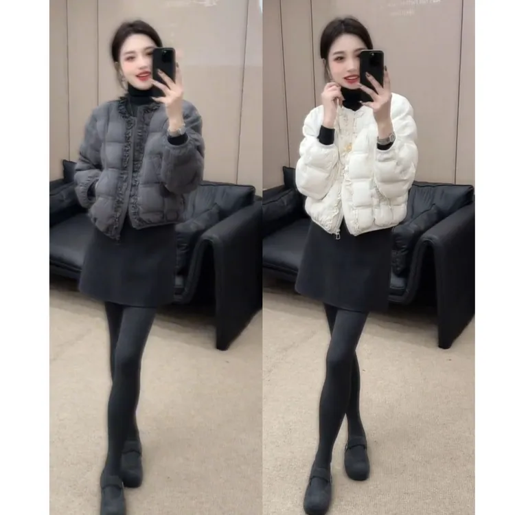 2025秋冬新款时尚一整套气质超好看休闲打底外套短裙三件套