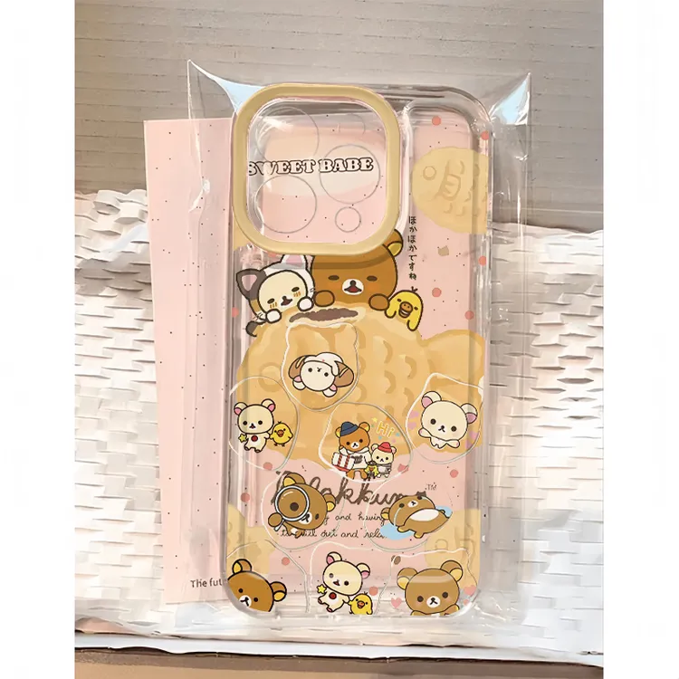 鲷鱼烧轻松熊适用iphone17/16手机壳苹果15华为vivo小米oppo软11