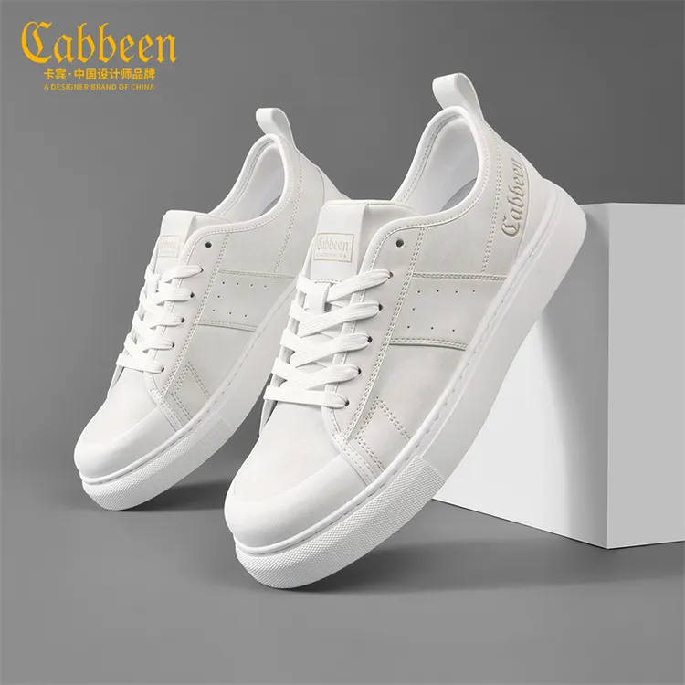 Cabbeen/卡宾男鞋2025秋季新款低帮休闲鞋潮流板鞋运动复古滑板鞋