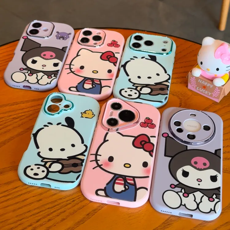 BANCA日韩卡通KT适用苹果17/16小胖妹手机壳华为vivo小米15oppo