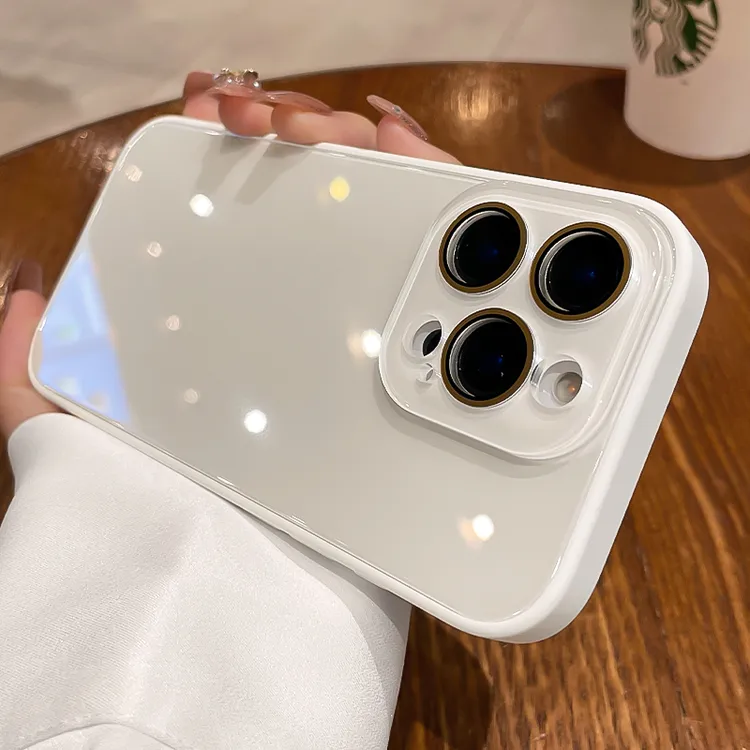 超好看马卡龙玻璃适用苹果16promax手机壳镜头膜iPhone15防摔1413