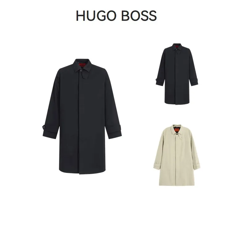 未使用 HugoBoss/雨果博斯 男士单排扣风衣大衣外套50517771