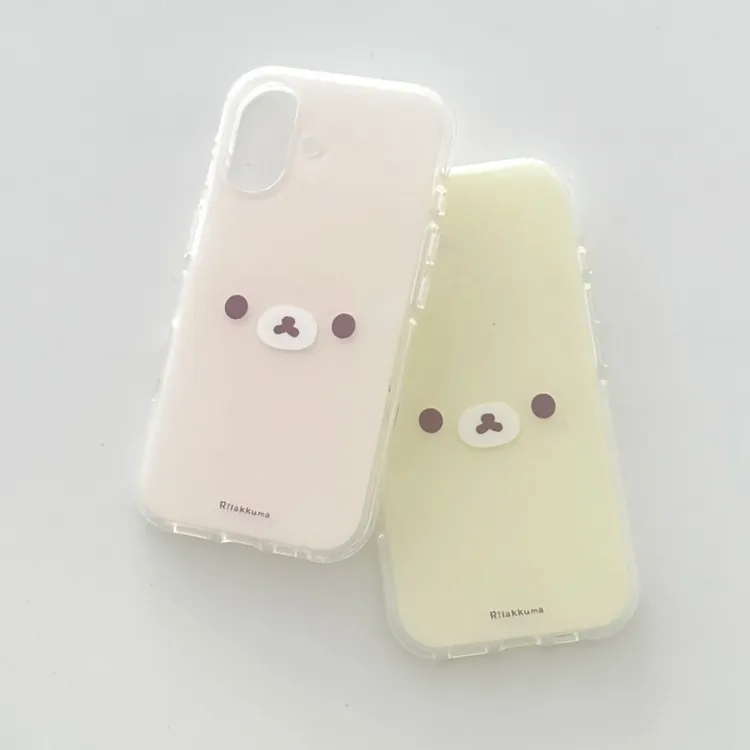 奥菲顿可爱轻松熊适用iPhone17/16/15大孔手机壳华为vivo小米oppo