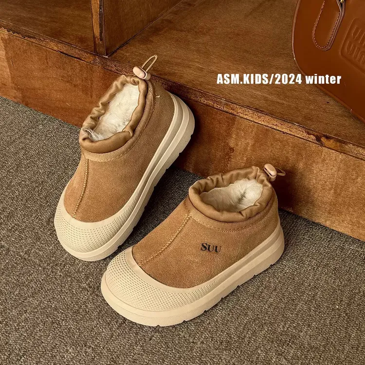 2025年儿童新款冬季加绒雪地靴