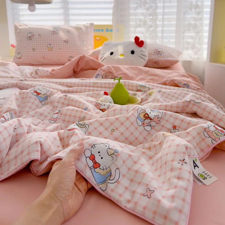  2025新款水洗云朵棉夏被夏季空调被夏凉被单人宿舍可机洗