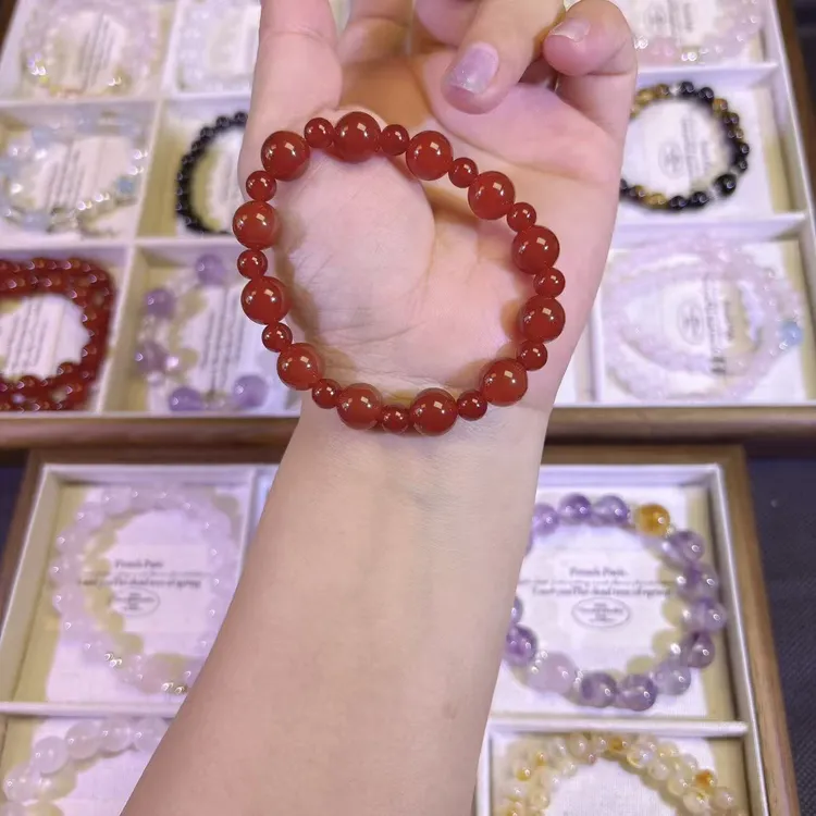 kk001【许妍同款】红玛瑙手串