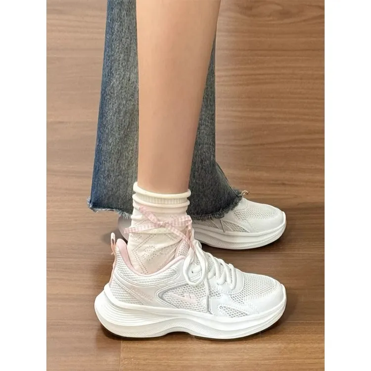 回力女鞋运动鞋女秋薄款2025新款网面透气网鞋软底减震跑步鞋女款