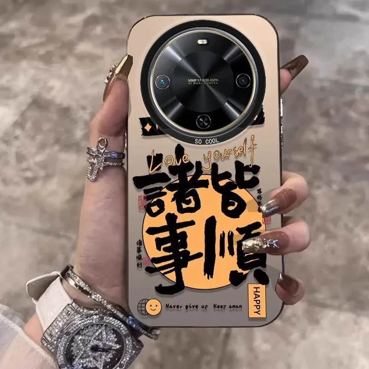 诸事皆顺Hi畅享70Plus手机壳新款JEY-AN00硬壳防摔女情侣网红卡通