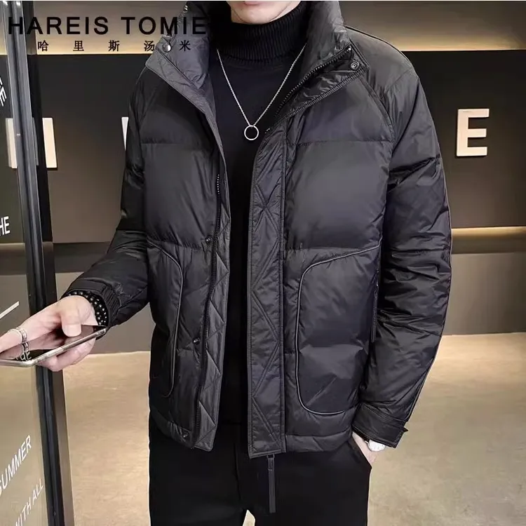 冬季立领羽绒服男2025新款潮流潮牌帅气加厚保暖冬装男士外套工厂