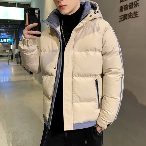 棉服男款冬季宽松休闲加厚保暖棉衣外套秋冬款潮流连帽棉袄子