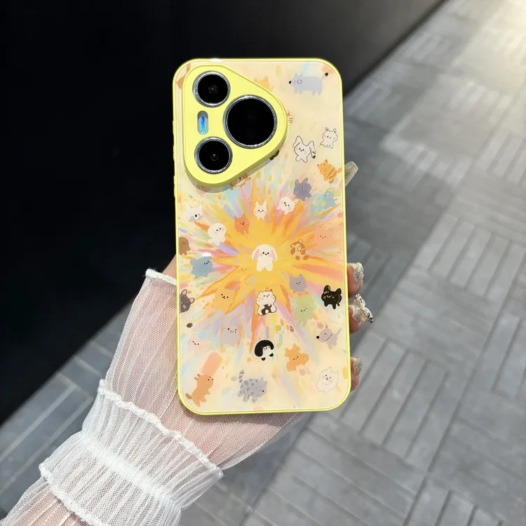 苹果/华为/oppo/vivo/小米 爆炸兔子适用pura70肤感玻璃手机壳