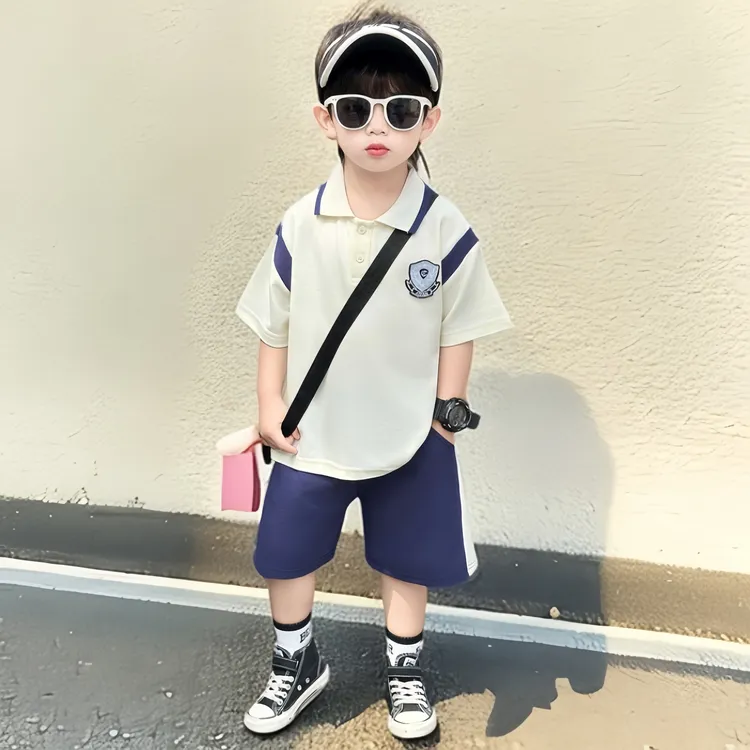 2025年款衣服儿童夏季男童男孩休闲时尚韩版帅气潮流宽松透气舒适